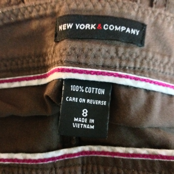 New York Co Capri Cargo Pants Women 8 Brown - Picture 7 of 7